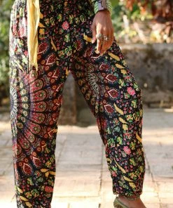 Napat Pollock Red Chakra Mandala Pants
