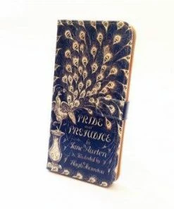 Chick Lit Designs Boho Clothing Pride And Prejudice Book Phone Flip Case Wallet For IPhone And Samsung