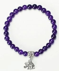 One Tribe Apparel Purple Elephant Bracelet -Spiritual Fulfillment Jewelry