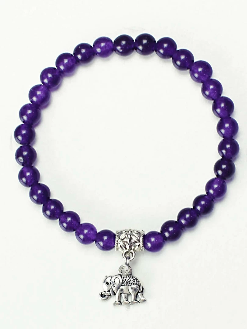 One Tribe Apparel Purple Elephant Bracelet -Spiritual Fulfillment Jewelry 4 One Tribe Apparel Purple Elephant Bracelet -Spiritual Fulfillment Jewelry