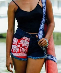 Offbeat Purple Elephant Yoga Mat Strap Elephant Clothing