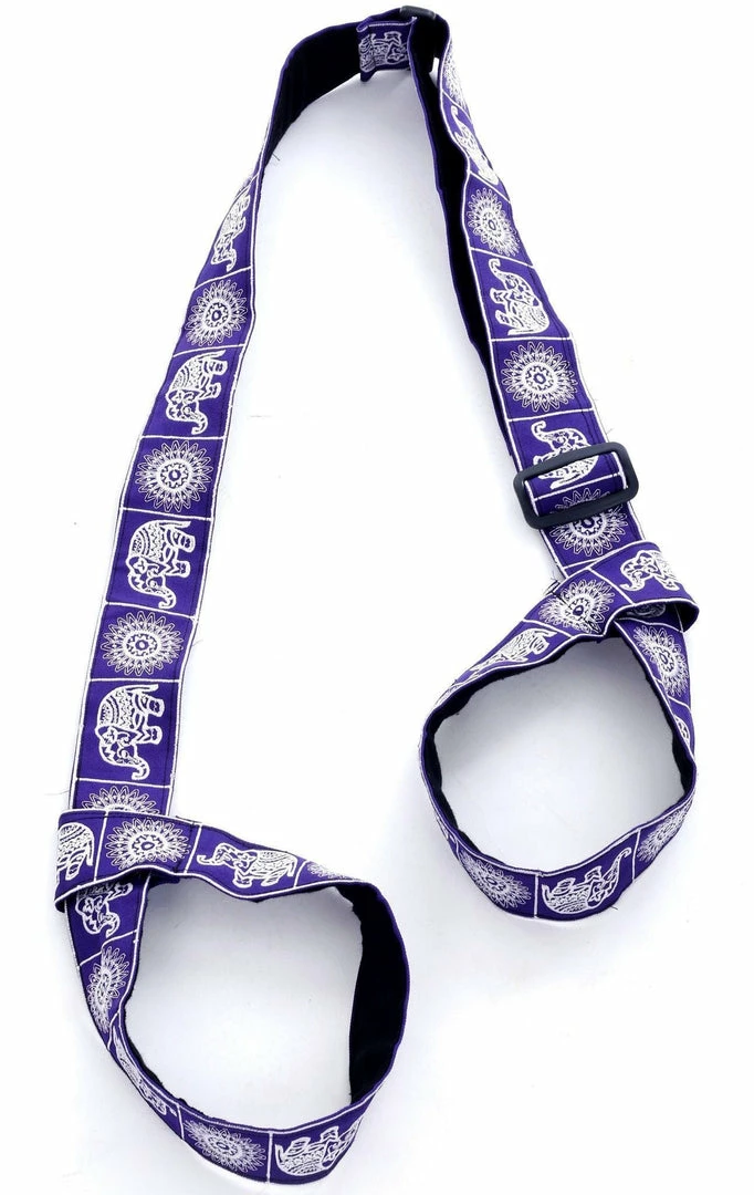Offbeat Purple Elephant Yoga Mat Strap Elephant Clothing 5 Offbeat Purple Elephant Yoga Mat Strap Elephant Clothing