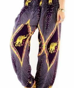 Napat Purple Goddess Elephant Harem Pants