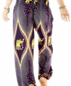 Napat Purple Goddess Elephant Harem Pants