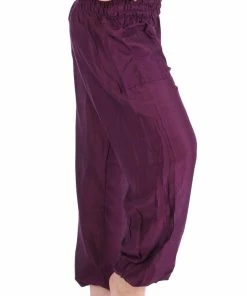 Napat Purple Solid Harem Pants