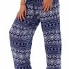 Napat Purple Tribal Diamond Harem Pants 2 Napat Purple Tribal Diamond Harem Pants