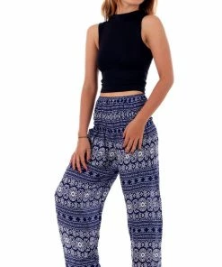 Napat Purple Tribal Diamond Harem Pants