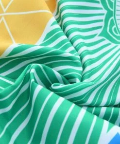 One Tribe Apparel Rainbow Geometric Yoga Beach Towel & Mat