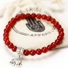 One Tribe Apparel Red Elephant Bracelet - Strength & Determination