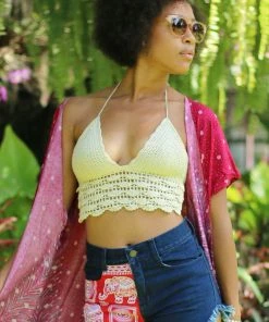 Offbeat Pants Red Elephant Denim Shorts