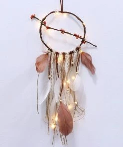One Tribe Apparel Romantic Dreamcatcher Feather Wall Hanging