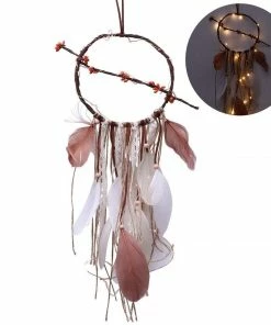 One Tribe Apparel Romantic Dreamcatcher Feather Wall Hanging