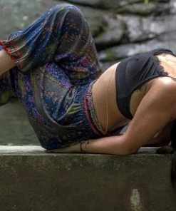 Napat Royal Blue Peacock Harem Pants