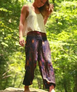 Napat Royal Blue Peacock Harem Pants