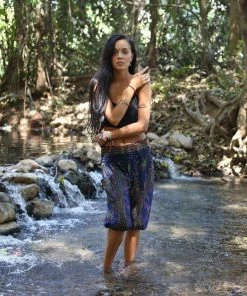 Napat Royal Blue Peacock Harem Pants