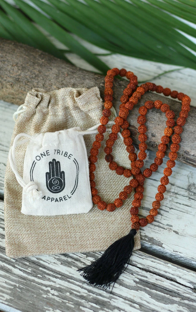 Offbeat Jewelry Rudraksha Buddhist Mala Beads Necklace With Black Tassels 6 Offbeat Jewelry Rudraksha Buddhist Mala Beads Necklace With Black Tassels
