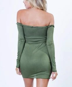 Lux LA Ruffled Lined Mini Dress