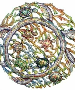 Croix Des Bouquets Sea Turtle Metal Wall Art (GC)