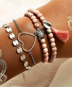 17KM Official Store See The World Stacking Bracelets Set