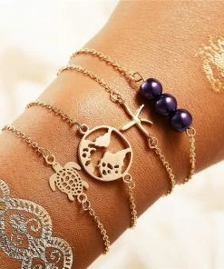 17KM Official Store See The World Stacking Bracelets Set