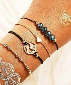 17KM Official Store See The World Stacking Bracelets Set