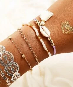 17KM Official Store See The World Stacking Bracelets Set