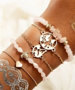 17KM Official Store See The World Stacking Bracelets Set