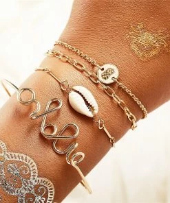 17KM Official Store See The World Stacking Bracelets Set