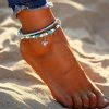 One Tribe Apparel Shell Beads Starfish Turtle Anklet Jewelry