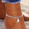 One Tribe Apparel Silver Moon Summer Anklet