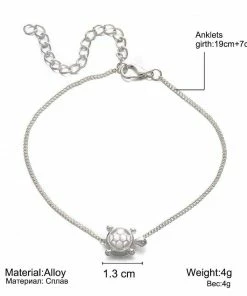 One Tribe Apparel Silver Turtle Beach Anklet 9 One Tribe Apparel Silver Turtle Beach Anklet