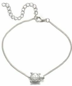 One Tribe Apparel Silver Turtle Beach Anklet 8 One Tribe Apparel Silver Turtle Beach Anklet