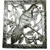Croix Des Bouquets Single Bird Metal Wall Art - 11 By 12 Inches (GC)