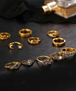 One Tribe Apparel Spring Floral Boho Ring Set