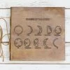 Soothi Square Size Moon Phases Embossed Leather Journal Journals