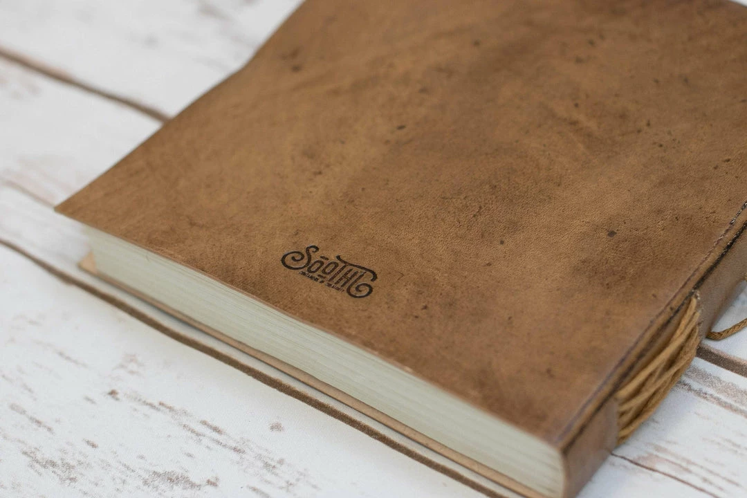Soothi Square Size Moon Phases Embossed Leather Journal Journals 6 Soothi Square Size Moon Phases Embossed Leather Journal Journals
