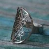 Bulldog Official Store Sri Yantra Ring - Adjustable Jewelry