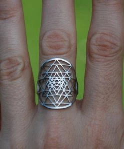 Bulldog Official Store Sri Yantra Ring - Adjustable Jewelry