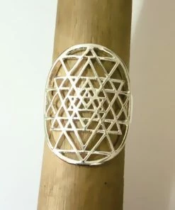 Bulldog Official Store Sri Yantra Ring - Adjustable Jewelry