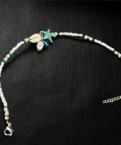 One Tribe Apparel Starfish & Seashells Boho Anklet