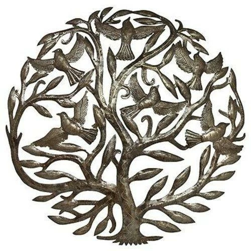 Croix Des Bouquets Steel Drum Art - 24 Inch Tree Of Life (GC) Home 3 Croix Des Bouquets Steel Drum Art - 24 Inch Tree Of Life (GC) Home