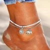 One Tribe Apparel Jewelry Sun & Silver Elephant Anklet
