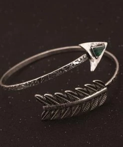 One Tribe Apparel Swirl Spiral Armband Arm Cuff Armlet Upper Stone Bangle Bracelet Armband