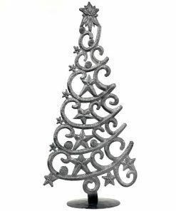 Croix Des Bouquets (H) Home Tabletop Christmas Tree With Stars (14" Tall) (GC)