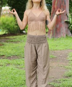 Napat Tan Solid Harem Pants