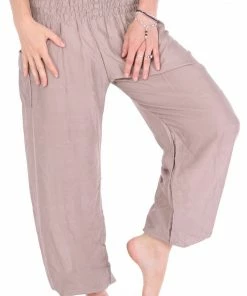 Napat Tan Solid Harem Pants