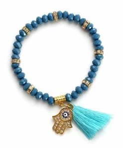 EVIL EYE Official Store Tassel Beads Bracelet In 8 Colors Jewelry