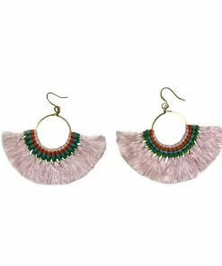 SLATE + SALT Tassel Fan Earrings