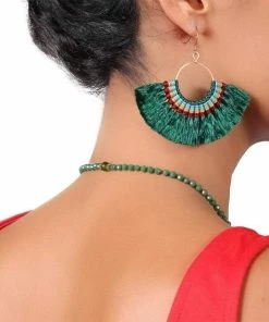 SLATE + SALT Tassel Fan Earrings