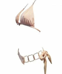 Regina's Desire Swimwear Tessa Triangle Top & Tie Side Bottom - Nude